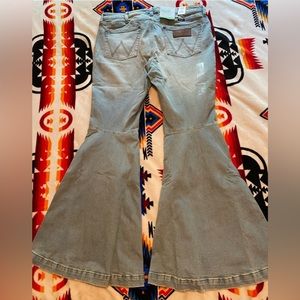 Wrangler high rise flare jeans